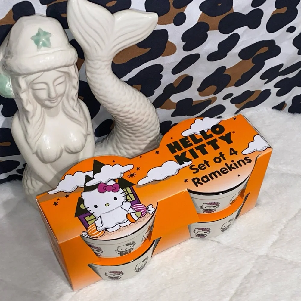 HELLO KITTY RAMEKIN BOWLS SET OF 4 BY SANRIO